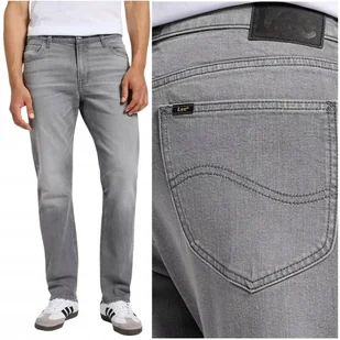 Lee WEST RELAXED Washed Out luźne szare proste spodnie jeansowe W32 L32 - Spodnie męskie - miniaturka - grafika 1