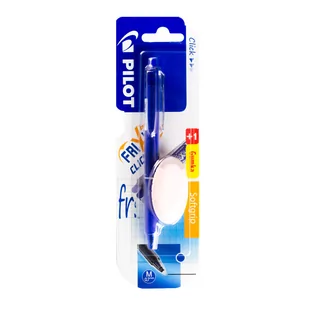 PILOT FRIXION Clicker 0,7 niebieskie + gumka - Długopisy - miniaturka - grafika 1