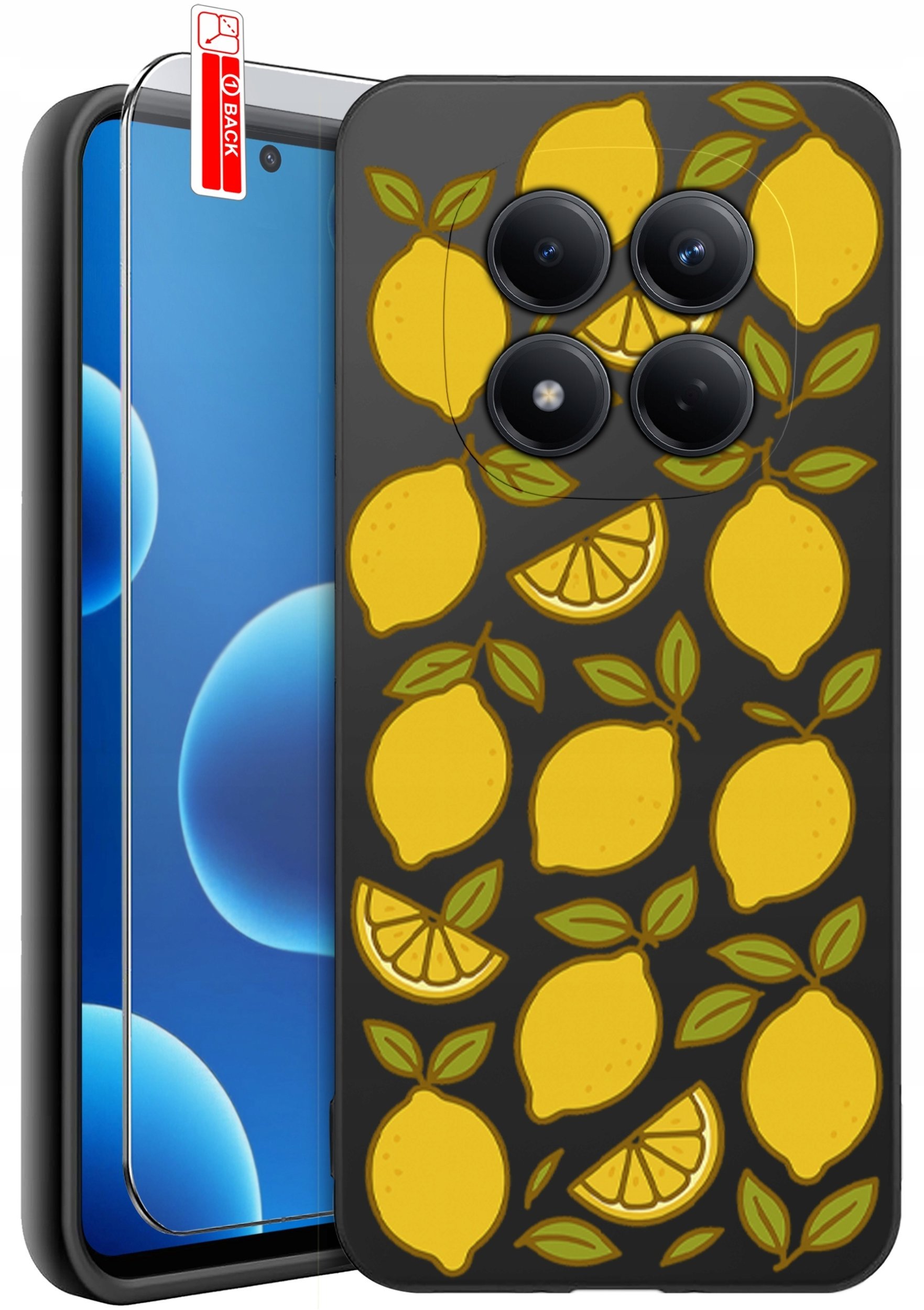 krainaGSM Etui Do Xiaomi Redmi Note 15 Pro 5G Wzory Silikonowe Matt Case + Szkło