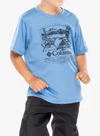 Koszulki i topy damskie - Koszulka chłopięca Columbia Fork Stream Short Sleeve Graphic Shirt - skyler/lakeside badge - miniaturka - grafika 1