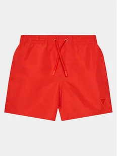 Guess Szorty sportowe L4GZ06 WG282 Czerwony Regular Fit - Spodenki damskie - miniaturka - grafika 1