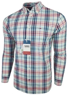 Tommy Jeans Koszula męska w kratę r. M - Koszule męskie - miniaturka - grafika 1