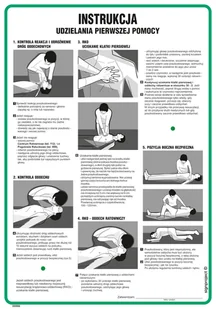 DD006 INSTRUKCJA UDZIELANIA PIERWSZEJ POMOCY, FN - FOLIA SAMOPRZYLEPNA; (245X350MM) - Instrukcje stanowiskowe BHP - miniaturka - grafika 1