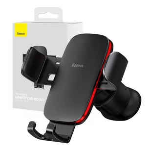 Uchwyt grawitacyjny Baseus Metal Age II na kratkę samochodu (czarny) - Uchwyty samochodowe do telefonów - miniaturka - grafika 1