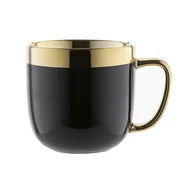 Kubki - Komplet 6 kubków porcelanowych Berlotti, 530 ml, czarne - miniaturka - grafika 1