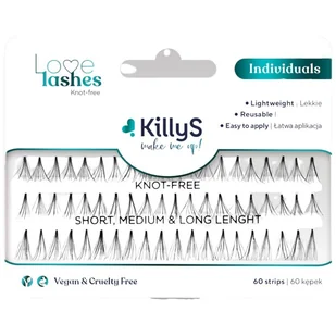 KillyS - Love Lashes - Double Individuals - Kępki sztucznych rzęs - 11 mm - Sztuczne rzęsy i akcesoria - miniaturka - grafika 2