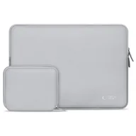 Torby na laptopy - Etui na laptopa TECH-PROTECT Neoslim 13-14 cali Szary + Torba na akcesoria NEOSLIM LAPTOP 13-14 CRAYON GREY - miniaturka - grafika 1