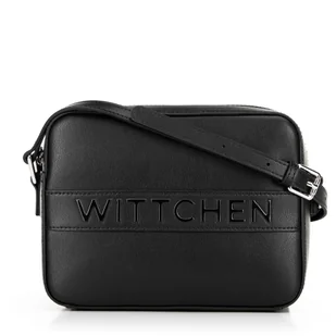 Skórzana torebka crossbody pudełkowa czarna - Torebki damskie Skórzana torebka crossbody pudełkowa czarna - Torebki damskie - miniaturka - grafika 1