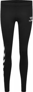 Spodnie sportowe damskie - Hummel Legginsy funkcyjne w kolorze czarnym - grafika 1