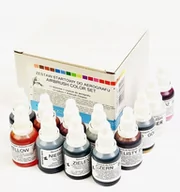 Dodatki do ciast w proszku - BARWNIKI SPOŻYWCZE W PŁYNIE I DO AEROGRAFU 12 szt - miniaturka - grafika 1