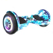 Deskorolki elektryczne - Deskorolka Elektryczna Hoverboard LED Bluetooth 10" 350W CAMO BLUE - miniaturka - grafika 1
