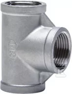 Łączniki, trójniki, kształtki - Trójnik gwintowany ze stali nierdzewnej nakrętny 1" - miniaturka - grafika 1