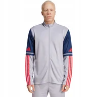 Bluzy męskie - Bluza męska adidas Squadra 25 Training szaro-granatowa JP3389 L - miniaturka - grafika 1