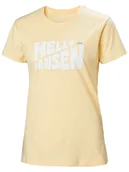 Koszulki i topy damskie - Helly Hansen Koszulka funkcyjna "F2F Cotton Tee 2.0" w kolorze żółtym - miniaturka - grafika 1
