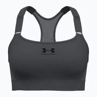 Biustonosz treningowy Under Armour HeatGear Armour High castlerock/black | WYSYŁKA W 24H | 30 DNI NA ZWROT - Bielizna sportowa damska - miniaturka - grafika 1