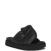 Klapki i japonki damskie - INUIKII Skórzane klapki Soft Crossed - miniaturka - grafika 1