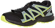 Buty dla chłopców - Salomon Unisex dziecięce Speedcross J, Black Black Black Evening Primrose - 32 EU - miniaturka - grafika 1