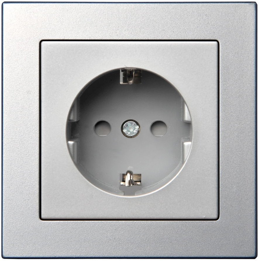 PROTECTED SCH.SOCKET WITH PLUG-IN TERM.