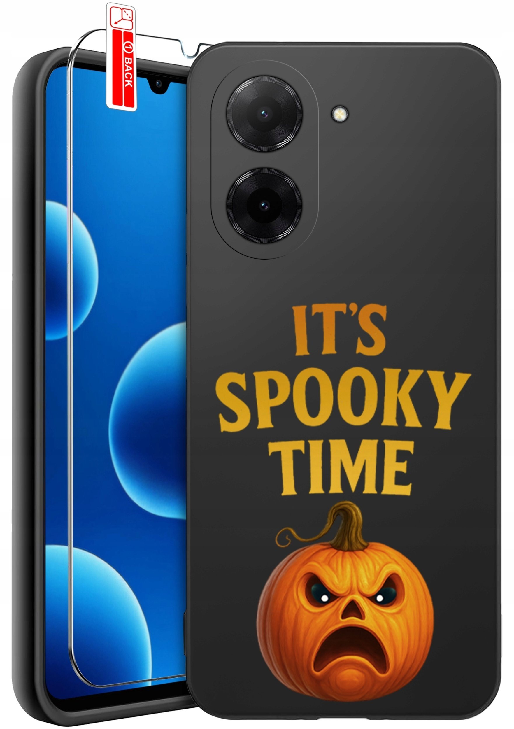 ETUI do Xiaomi Redmi A5 WZORY SILIKONOWE MATT CASE + SZKŁO 9H