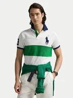 Koszulki męskie - Polo Ralph Lauren Polo 710969619001 Biały Custom Slim Fit - miniaturka - grafika 1