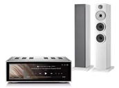 Zestawy stereo - Rose RS520 (srebrny) + 704 S3 (biały) - miniaturka - grafika 1