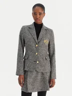 Marynarki i żakiety damskie - Tommy Hilfiger Marynarka WW0WW48786 Szary Slim Fit - miniaturka - grafika 1