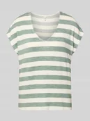 Koszulki i topy damskie - T-shirt o kroju regular fit z Mieszanka wiskozy Model 'LIRA' - miniaturka - grafika 1