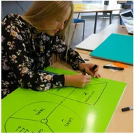 Tablice dla dzieci - Folia Elektrostatyczna Symbioflipcharts 500X700mm Różowa - miniaturka - grafika 1