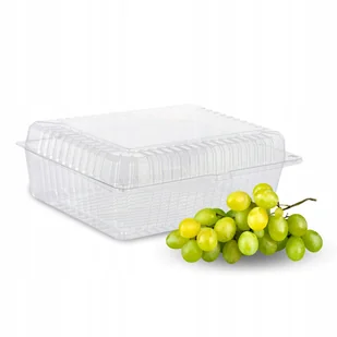 Pojemnik na Ciasto Opakowanie Cukiernicze Przezroczyste Zamykane 50 szt. - Pojemniki kuchenne - miniaturka - grafika 1