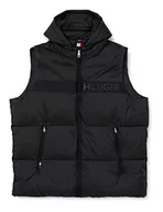 Garnitury - Tommy Hilfiger Męska kamizelka Bt-High Loft - B, czarna, 3XL, Czarny - miniaturka - grafika 1