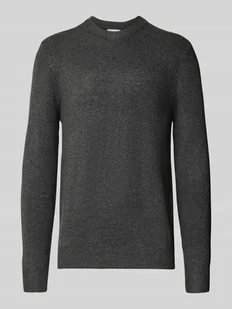 Sweter z dzianiny o kroju regular fit z okrągłym dekoltem model ‘Heine’ - Swetry męskie - miniaturka - grafika 1
