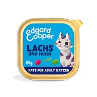Mokra karma dla kotów - Edgard & Cooper mokra karma dla kota Adult Paté Łosoś i kurczak 64x85 g - miniaturka - grafika 1