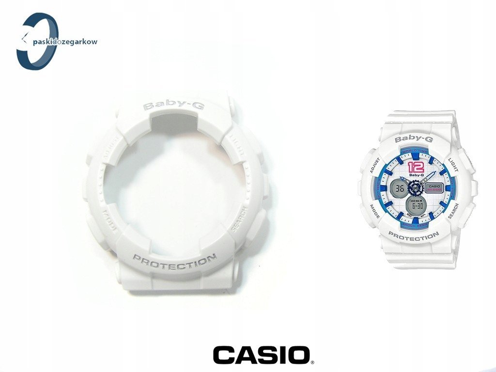 Bezel Casio BA-120 BA-120-7B BA-110 biały matowy