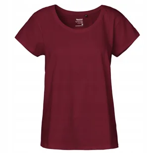 T-SHIRT DAMSKI BORDOWY Z KRÓTKIM RĘKAWEM Ladies Loose Fit T-Shirt S - Koszulki i topy damskie - miniaturka - grafika 1