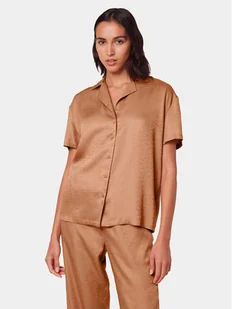 Triumph Koszulka piżamowa Silky Sensuality 10218320 Brązowy Relaxed Fit - Piżamy damskie - miniaturka - grafika 1