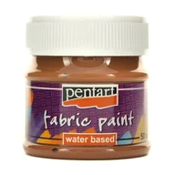 Zabawki kreatywne - Farba do tkanin Pentart 50 ml - brązowa - miniaturka - grafika 1