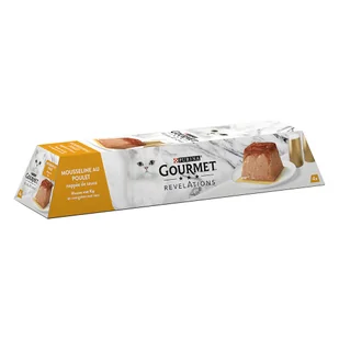 Purina Gourmet 2 + 1 gratis! Revelations, różne rodzaje - Kurczak, 12 x 57 g - Mokra karma dla kotów - miniaturka - grafika 3