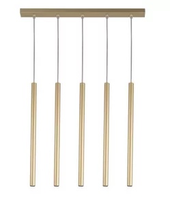 Sopel Prosty lampa wisząca 5-punktowa złota 33617 - Lampy sufitowe - miniaturka - grafika 1
