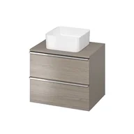 Szafki łazienkowe - Cersanit Virgo szafka z blatem szary dąb S522022 - miniaturka - grafika 1