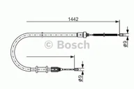 Linki hamulca postojowego - Bosch Linka hamulca BOSCH 1987477635 1987477635 - miniaturka - grafika 1