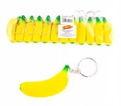 Breloki - Banan Miękki Brelok Do Kluczy Zawieszka 12Szt - miniaturka - grafika 1