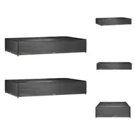 Pokrowce na meble ogrodowe - vidaXL Pokrowce na meble ogrodowe 2 szt. 16 oczek 325x205x60 cm Prostokątne - Pokrowce ochronne na meble ogrodowe - miniaturka - grafika 1