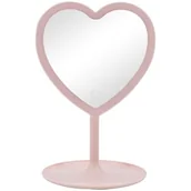 Lusterka do makijażu - Lusterko kosmetyczne INNOGIO Gioperfect Różowe serce - miniaturka - grafika 1