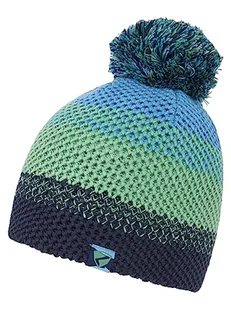 Ziener Unisex dziecięca czapka z pomponem/dzianina, podszewka polarowa, trójkolorowa ISHI - Czapki damskie - miniaturka - grafika 1