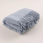 Koce - Pled Boucle 140x200 cm dusty blue - miniaturka - grafika 1