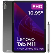 Tablety - Lenovo Tab M11 TB330FU 10.95" 4/128GB Wi-Fi Luna Grey + Rysik  - miniaturka - grafika 1