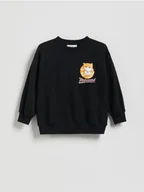 Bluzki dla dziewczynek - Reserved - Koszulka Mofusand - czarny - miniaturka - grafika 1