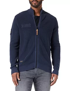 Camel Active Męska Kurtka z Dzianiny 409525/8K13, Night Blue, 4Xl - Kurtki męskie - miniaturka - grafika 1