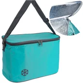 Torby termiczne - Torba Termiczna Izolacyjna Turystyczna Na Plażę Piknik Lunch Obiad 8 L Turkusowy - miniaturka - grafika 1