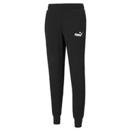 Spodnie męskie - Męskie Spodnie PUMA ESS LOGO PANTS TR CL 58671601 – Czarny - miniaturka - grafika 1